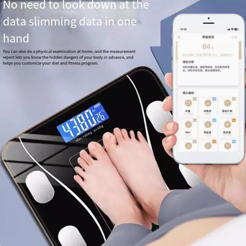 Weight Scale Brand Body Fat Scale Weight Loss Special Mobile Phone Smart Precision Weight Bluetooth Professional Electronic Scal